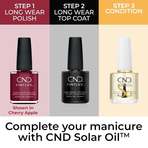 CND Vinylux Red Nail Polish - Longwear Gel-Like Shine & Chip Resistant, 0.5 Fl Oz