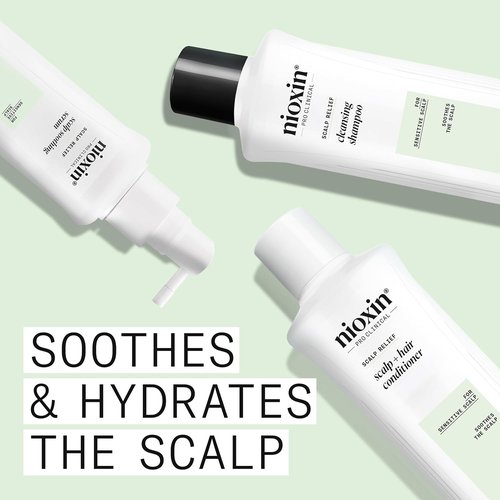 Nioxin Scalp Relief Cleansing Shampoo - Soothes & Hydrates Sensitive, Dry, Itchy Scalp | Infused with Aloe Vera & Vitamin E