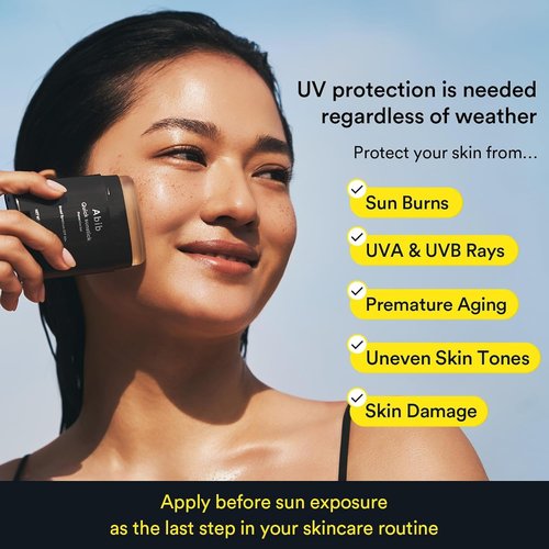 Abib Quick Sunstick SPF 50+ | Glowy Sunscreen Stick for Dry & Sensitive Skin, 0.77 oz / 22 g