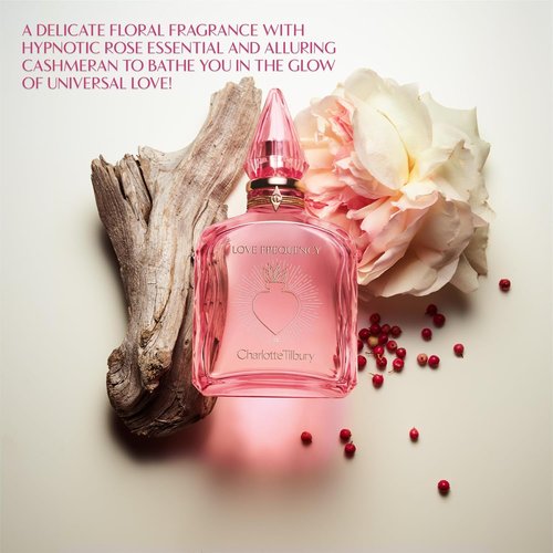 Charlotte Tilbury Love Frequency Eau De Parfum - Floral Pheromone-Enhancing Perfume | Long-Lasting Scent with Patchouli, Musk & Rose