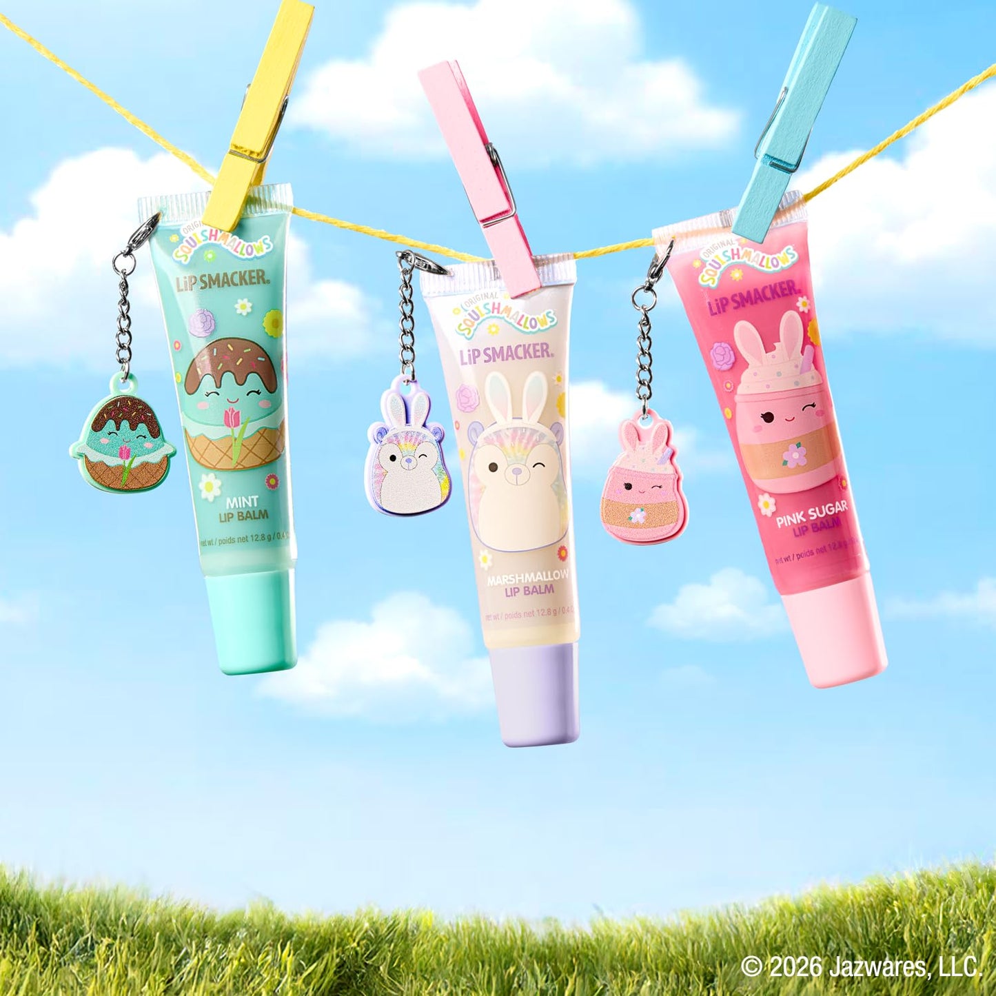 Lip Smacker Squishmallows Lip Balm - Limited Edition Marshmallow Flavor | Perfect Easter Basket Stuffer