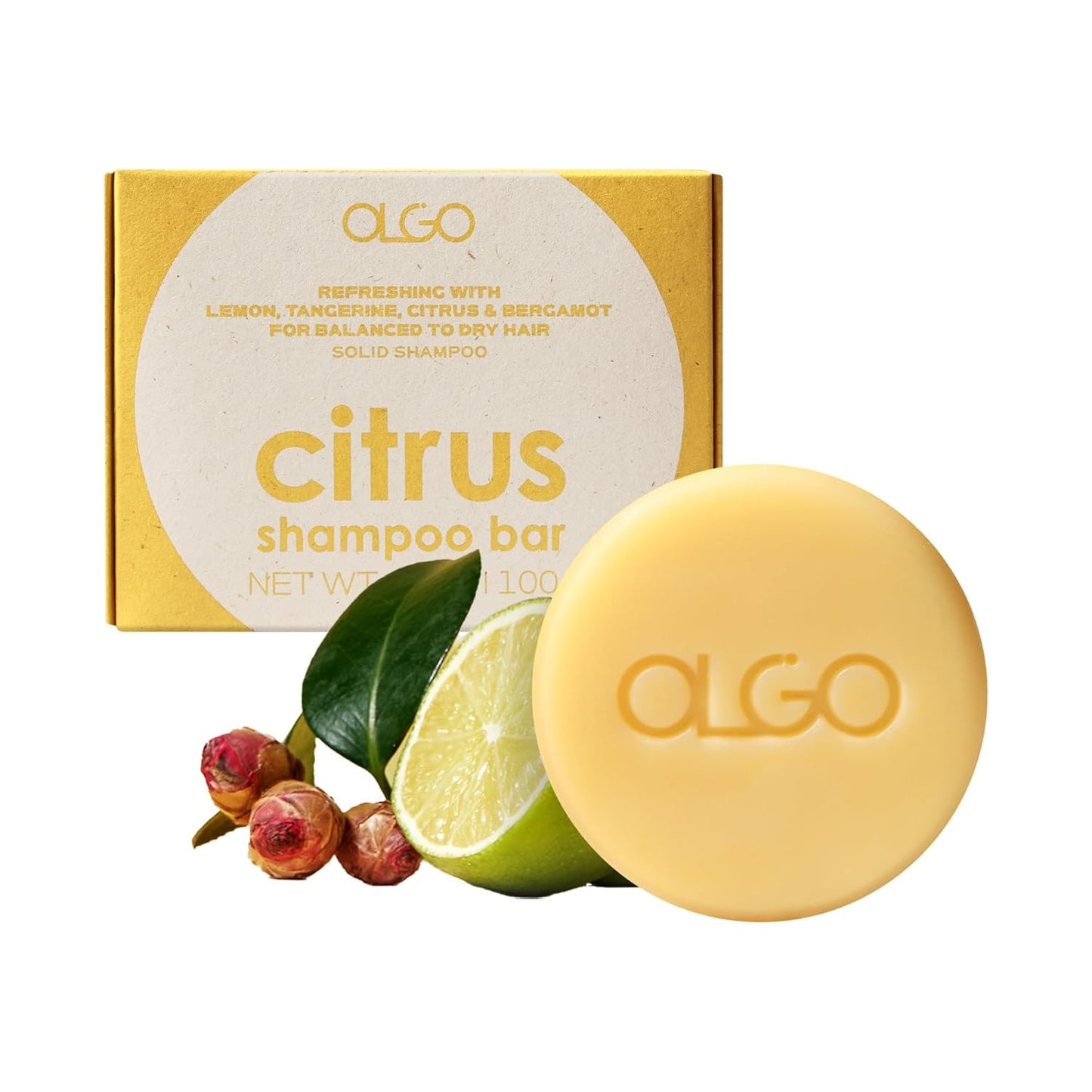 Skiennix Citrus Shampoo Bar - All-in-One Solid Shampoo & Body Wash with Argan & Jojoba Oils | Vegan, Sustainable Formula (3.5 oz)