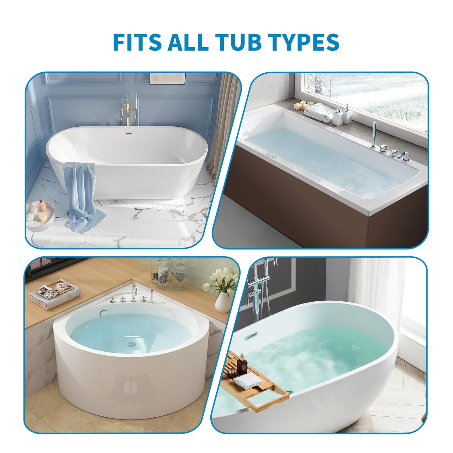 MANDREX Bath Pillow, Bath Pillow for Tub, Luxury Bathtub Pillow for Neck and Back Support,4D Mesh Fabric and Non-Slip Suction Cups,Relaxing Bath Accessories for Women and Men,Fits All Bathtubs