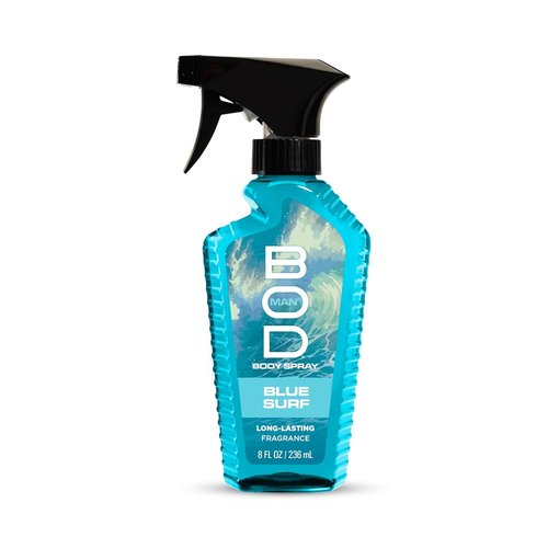 BOD Man Blue Surf Body Spray - Refreshing Fragrance for All-Day Wear | 8 Fl Oz