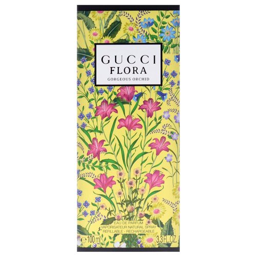 Gucci Flora Gorgeous Orchid Eau de Parfum Spray - 3.3 oz Refillable Bottle for Women
