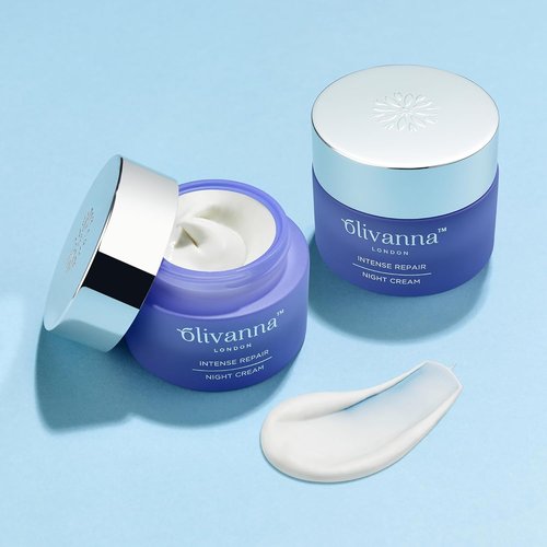 Olivanna Intense Repair Night Cream - Hydrating Face Moisturizer with Ceramides & Hyaluronic Acid - 1.6 oz