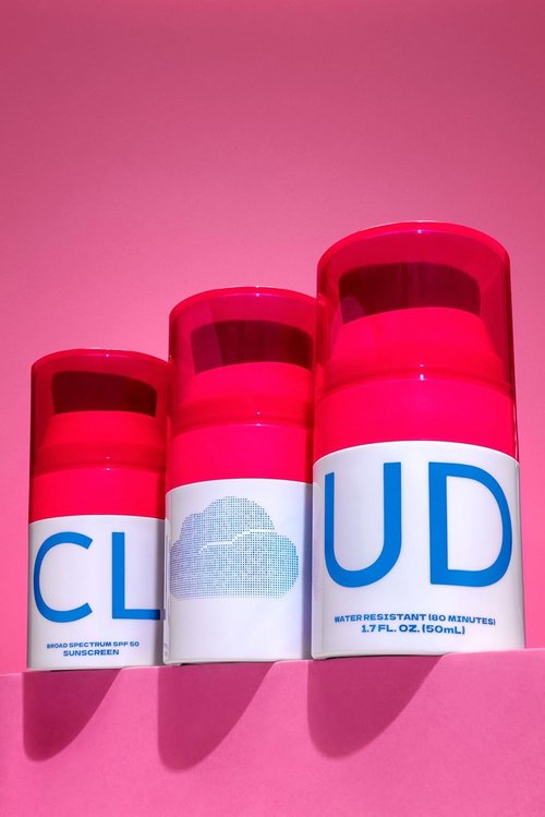 CLOUD Mineral Sunscreen Lotion - SPF 50 with No-Mess Applicator for Kids & Family | Reef Safe, Fragrance-Free, Moisturizing