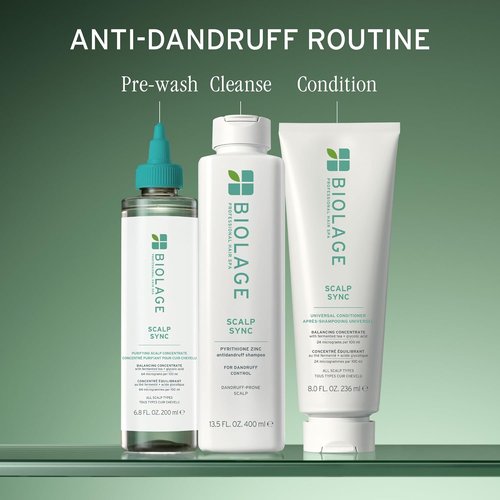 Biolage Scalp Sync Anti-Dandruff Shampoo - Moisturizing Treatment for Itchy Scalp with Zinc Pyrithione | 1.7 FL Oz