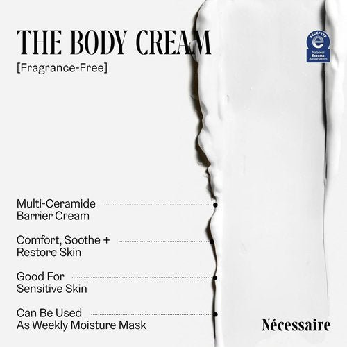 Nécessaire The Body Cream - Rich Barrier Repair With 5% Niacinamide & 5 Essential Ceramides | 200 ml / 6.8 fl oz