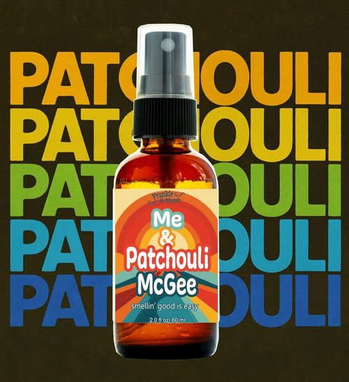 Frankie & Myrrh Aromatherapy Spray - Patchouli Orange Vanilla (2 Fl Oz) + Sticker Pack & Bonus Gift