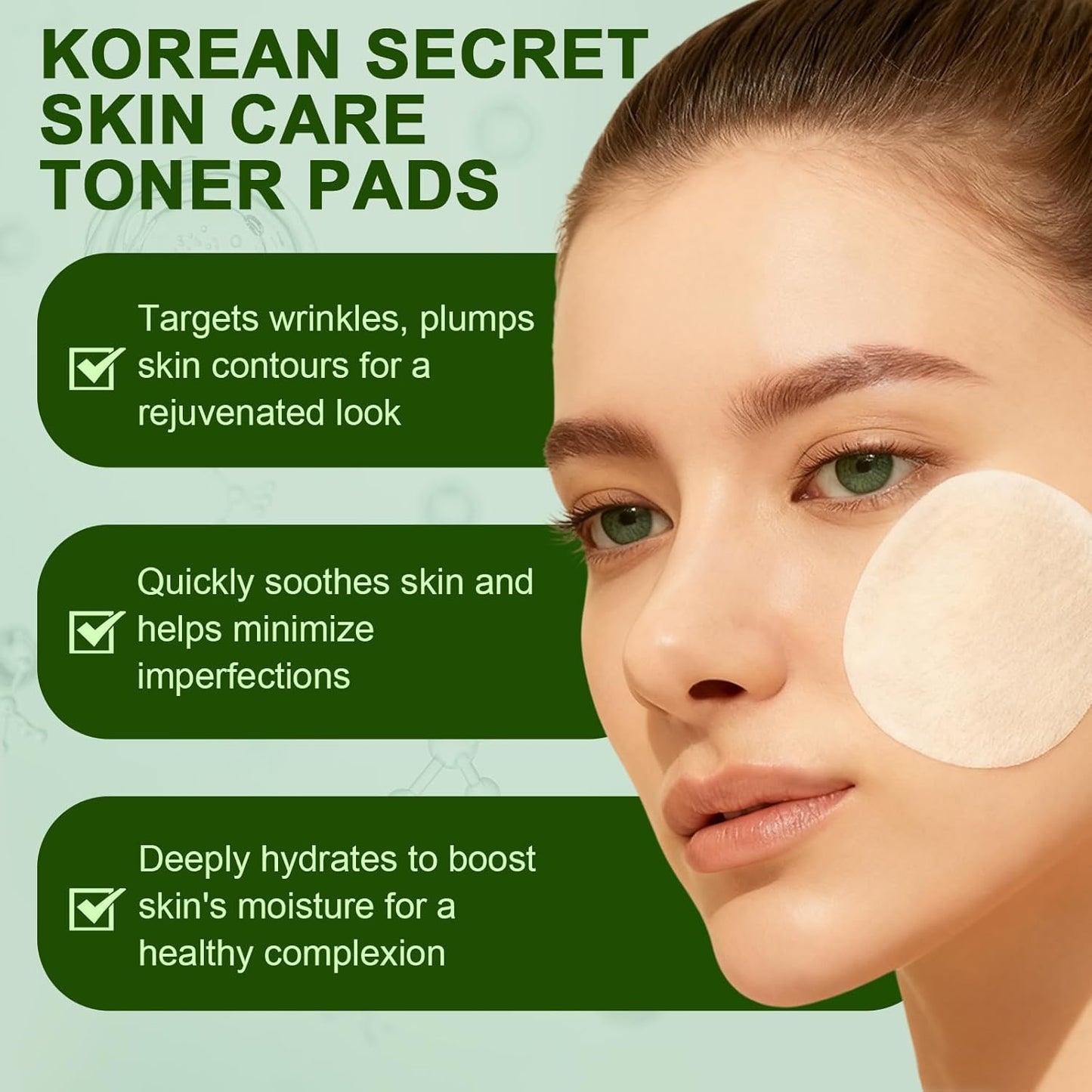 Skiennix Snail Mucin Toning Pads - Hydrating Facial Treatment for Dark Spots & Wrinkles - 100 Count
