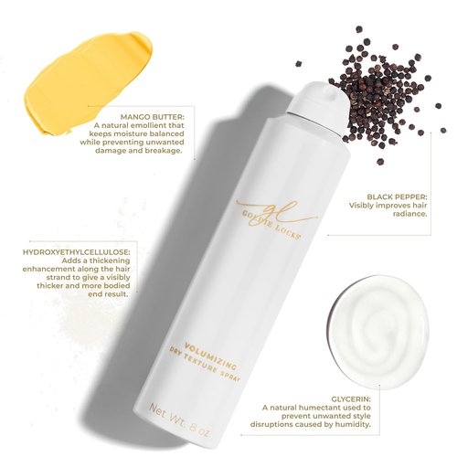 Goldie Locks Volumizing Texture Spray - Instant Volume & Lift | Invisible Matte Finish - 8 fl oz