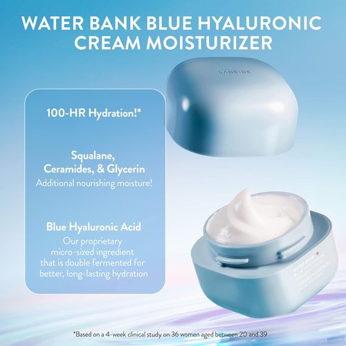 LANEIGE Heavenly Hydration Set - Cream Skin, Water Bank Cream & Lip Sleeping Mask | Travel & Full Size