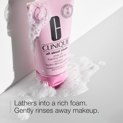 Clinique All About Clean Foaming Face Wash - Hydrating Cleanser With Hyaluronic Acid & Glycerin For Oily Skin