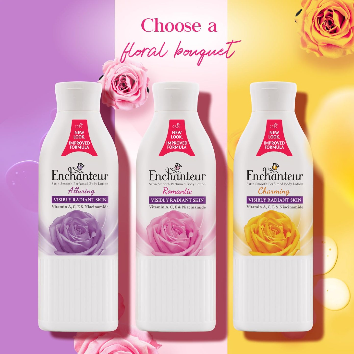 Enchanteur Perfumed Body Lotion - Moisture Silk Formula for Silky Skin | 250 ml
