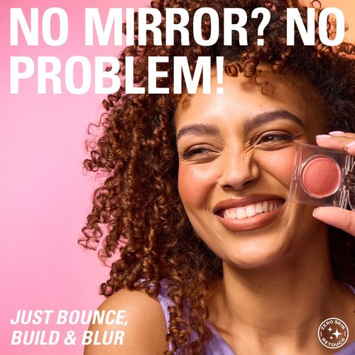Revolution Beauty London Bouncy Blur Blush - Buildable Vegan Powder Makeup in Blurry Rose, 0.19 oz