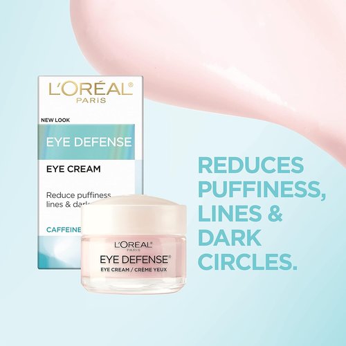L'Oreal Paris Dermo-Expertise Eye Defense Cream - Caffeine & Hyaluronic Acid, 0.5 oz