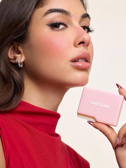 **SHEGLAM Dream Touch Blush - Lightweight, Smooth, Blendable Long-Lasting Powder Blush | 001 Love Cake**