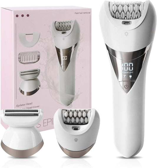 Skiennix Cordless Epilator for Women - Fast Hair Removal for Legs, Arms & Armpits | Wet & Dry, 2 Speeds