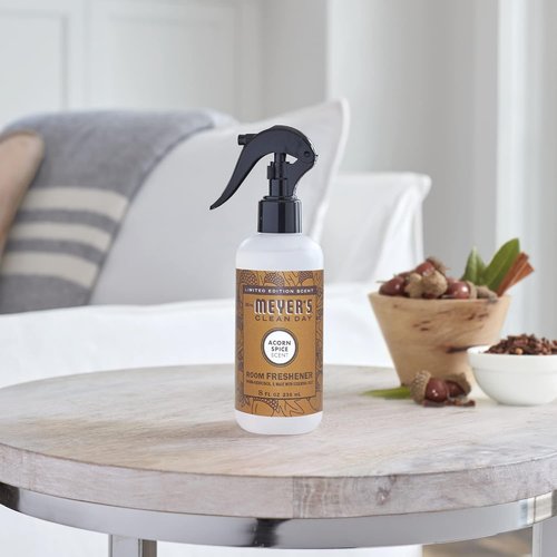 Mrs. Meyer's Clean Day Room Spray - Acorn Spice Scent | 8 Fl Oz Bottle for Fresh Home Fragrance