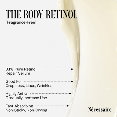 Nécessaire The Body Retinol - Firming Repair Serum & Lotion for Wrinkle Prevention | 5.1 oz