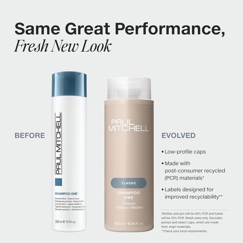 Paul Mitchell Shampoo One & The Conditioner Set - Cleanses, Balances Moisture, Softens Hair | 33.8 fl. oz.