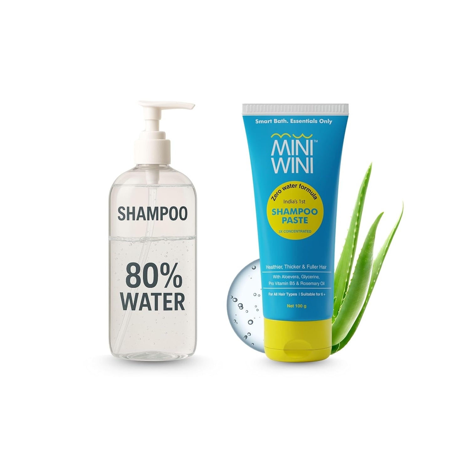 Skiennix 2-in-1 Shampoo and Conditioner Paste - Strengthen Thinning Hair | TSA-Friendly | 3.2 fl oz