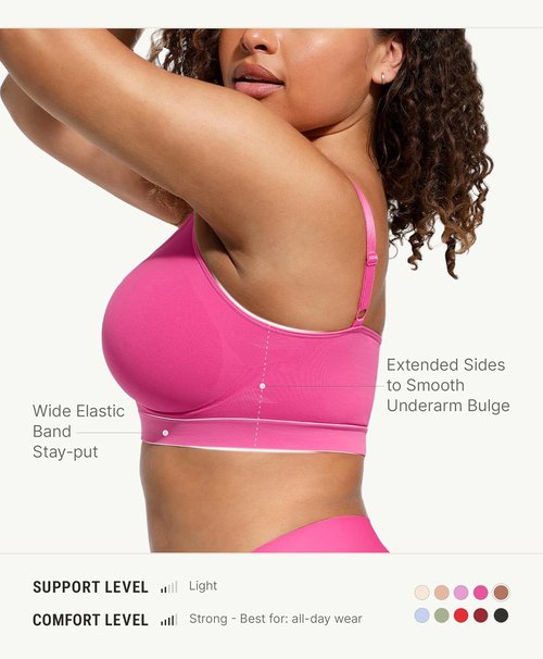 FeelinGirl Bralettes for Women - Comfortable Seamless Supportive Bras | No Underwire Design