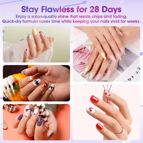 GELLEN Gel Nail Polish Kit with U V Light, 71pcs Gel Nail Kit 32 Colors All Seasons, Base & Top Coats (Glossy/Matte/Glitter/Cat Eye), Professional Home Salon Manicure Kit for Women & Beginners