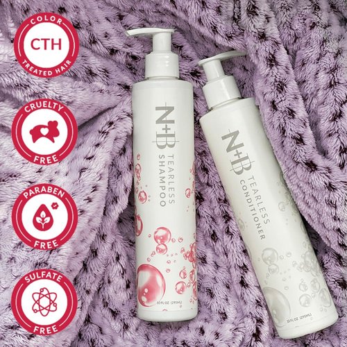 Nicole + Brizee Tearless Shampoo - Gentle Tear-Free Formula | Safe for All Ages | Organic Ingredients