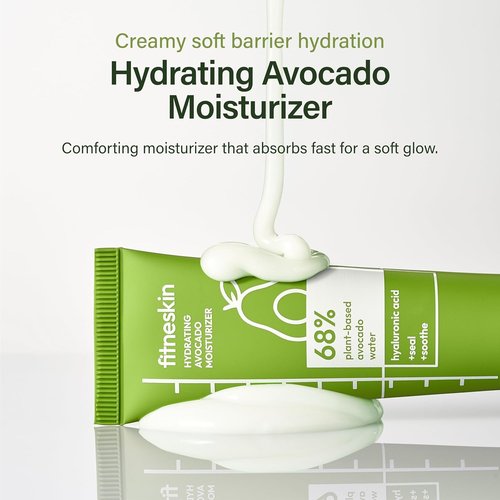 Regine Switzerland Hydrating Avocado Moisturizer - 1.7 Fl Oz | Avocado Water, Hyaluronic Acid & Vitamin B3 for Creamy Hydration
