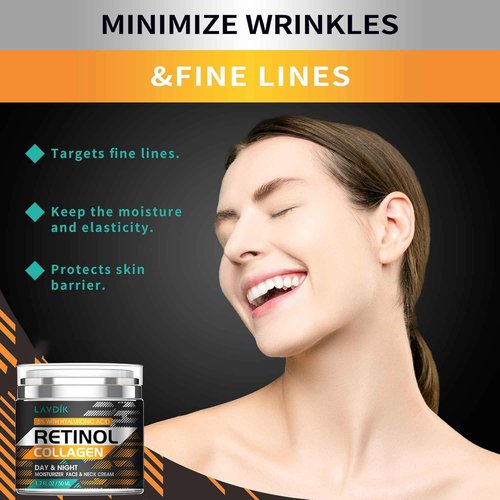 Regine Switzerland Retinol Cream - Anti-Aging Moisturizer with Hyaluronic Acid | 1.7 Fl Oz for Day and Night Use