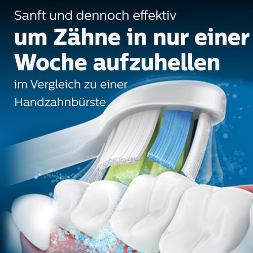 Philips Sonicare Sonic Toothbrush Heads - Optimal White 4-Pack for Superior Whitening (Model HX6064/10)