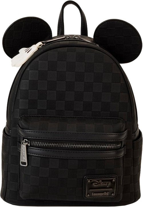 Loungefly Mickey Mouse Mini Backpack - Checkered Texture Design | Stylish & Compact