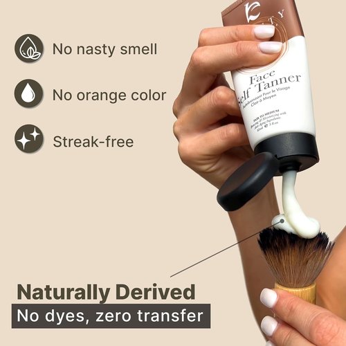 Face Tanner by Skiennix - USA Made Gradual Self Tanner Lotion for Streak-Free Natural Glow