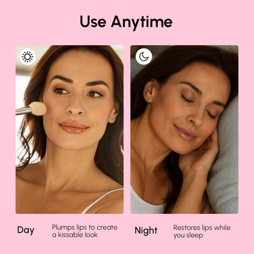 MAREE Lip Mask Overnight - Lip Moisturizer For Very Dry Lips - Hydrating Lip Butter Balm with Hyaluronic Acid & Collagen - Overnight Lip Treatment - Lip Sleeping Mask Repair - Hidratante de Labios