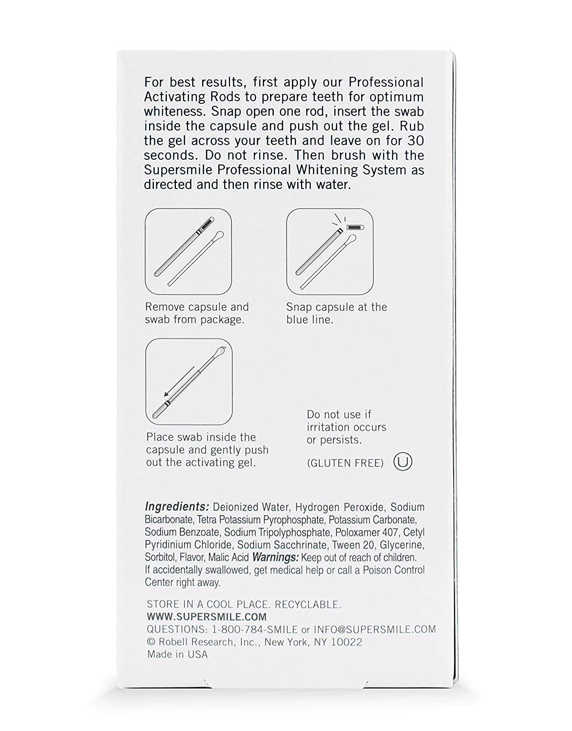 Supersmile Professional Activating Rods - Enhance Your Smile with Advanced Whitening Technology