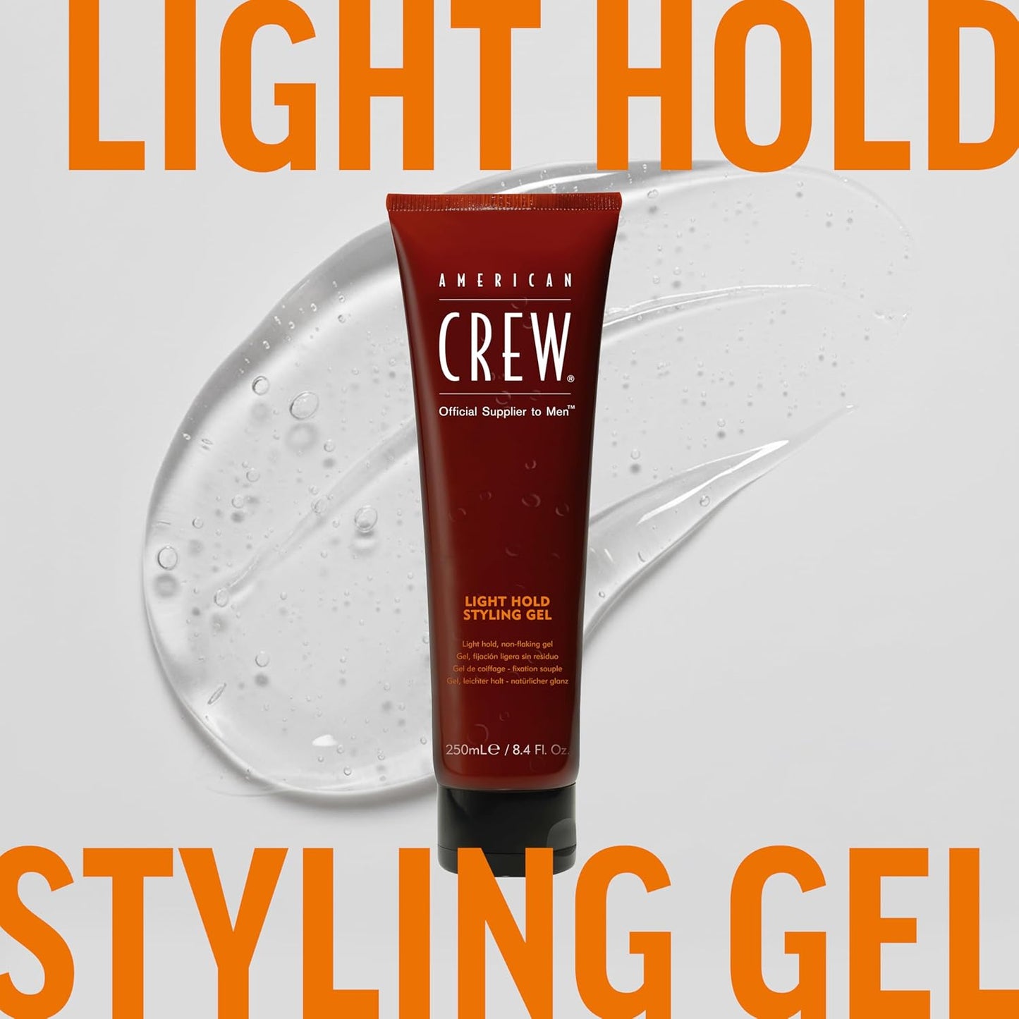 American Crew Hair Gel - Light Hold Styling Product for Men | 13.1 fl oz