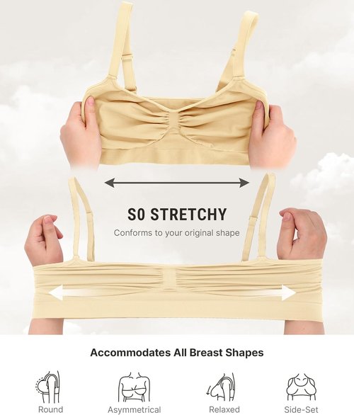 FeelinGirl Bralettes for Women - Comfortable Seamless Bras with Support | No Underwire Design
