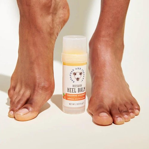 Savannah Bee Company Beeswax Heel Balm - Nourishing Foot Balm for Cracked Heels | Tangerine Scent