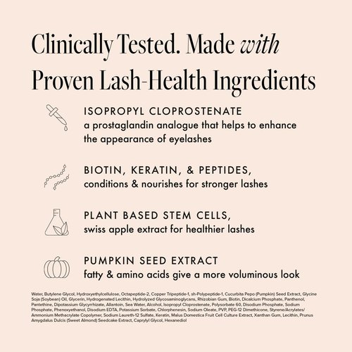 Borboleta Lash Serum - Enhance Natural Eyelashes for Length, Thickness & Fullness | Full Size, 3-Month Supply