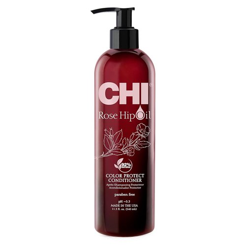 CHI Rosehip Oil Conditioner - Restores Moisture & Retains Color for Color-Treated Hair | 11.5 Oz