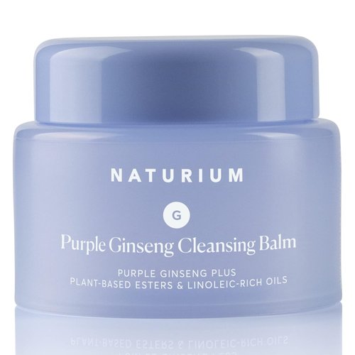 Naturium Purple Ginseng Cleansing Balm - Smoothing Face Wash with Plant-Based Esters & Oils | 3.0 oz