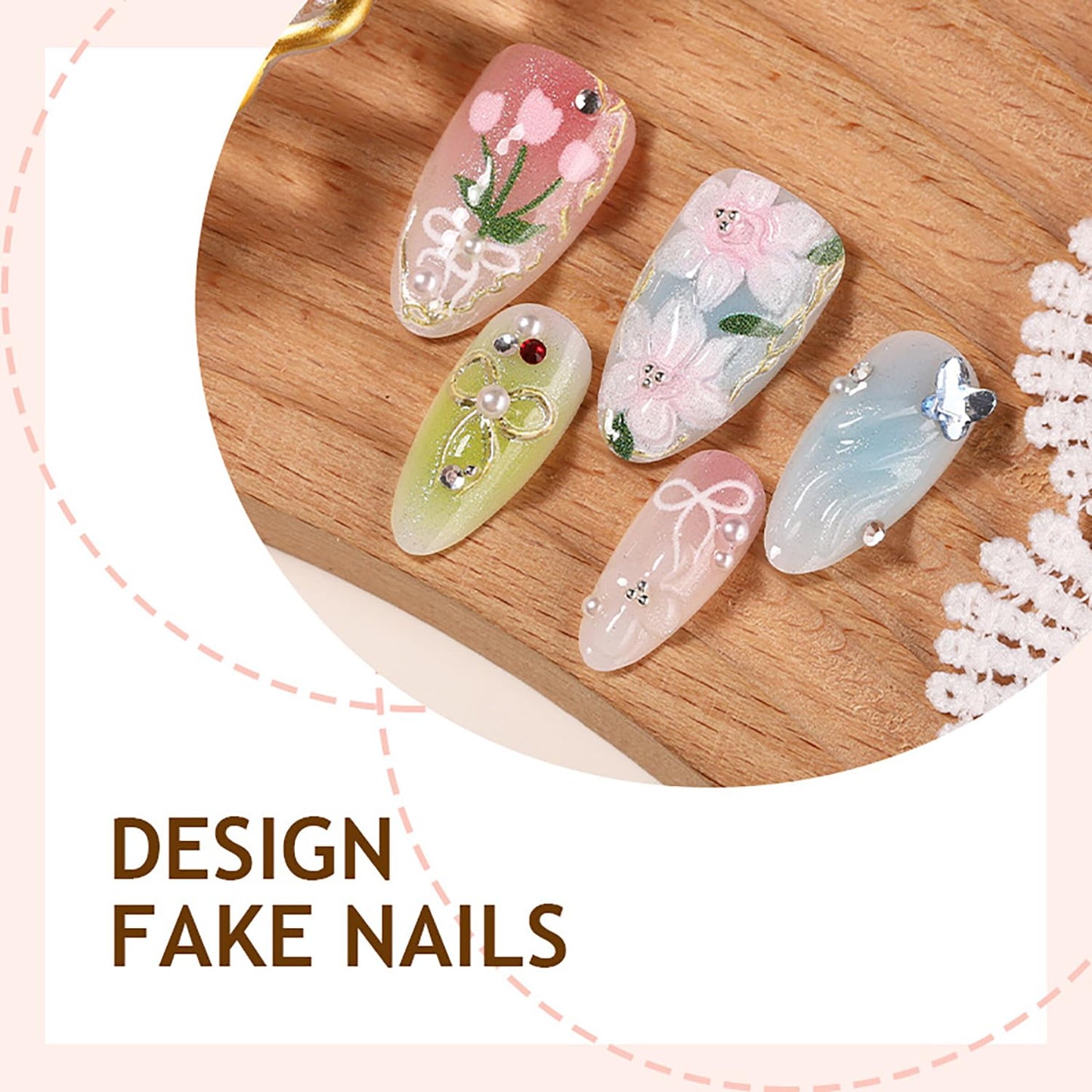 24Pcs St Patrick's Day Press on Nails Short Square Gold French Tip Fake Nails with Gold Rhinestones Horseshoe Rainbow Shamrocks False Nails St Patricks Day Acrylic Nails Irish Stick on Nails for Women