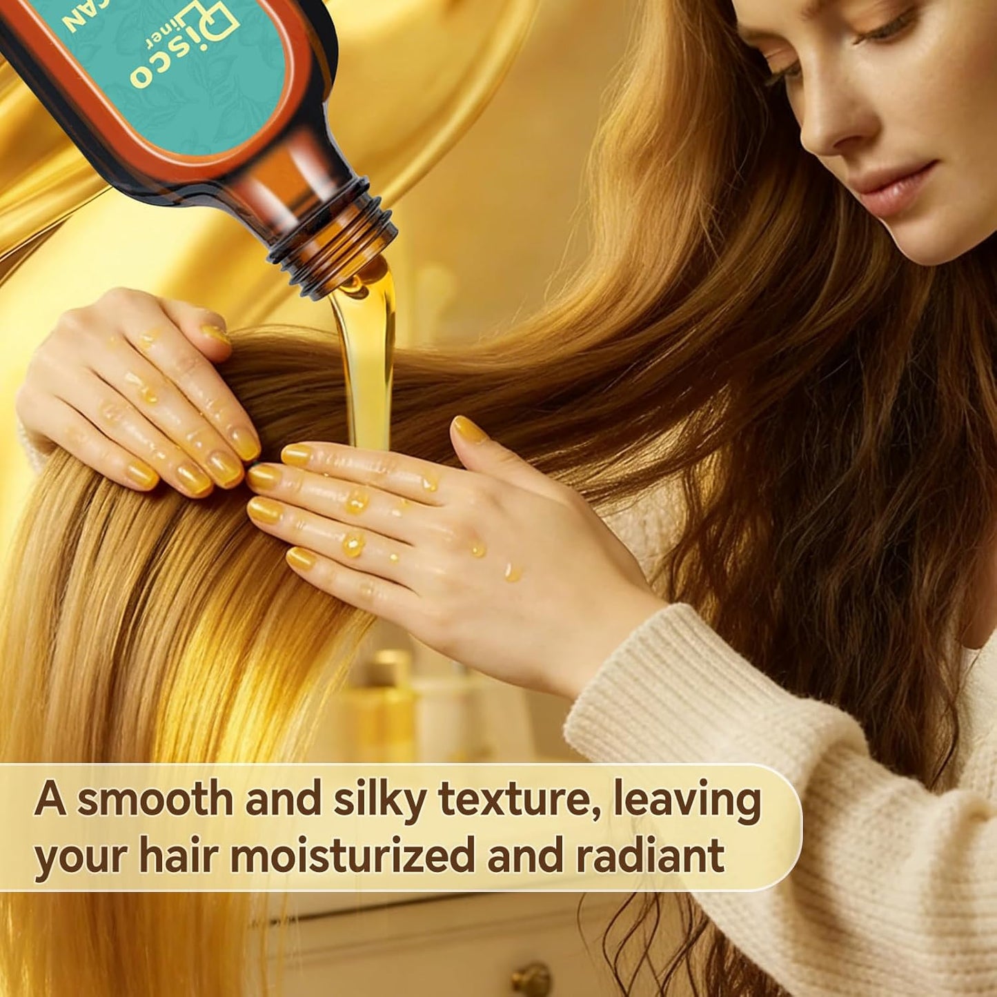 Skiennix Luxury Moroccan Hair Oil - Hydrating Treatment for Dry, Frizzy Hair & Split Ends (100ml)