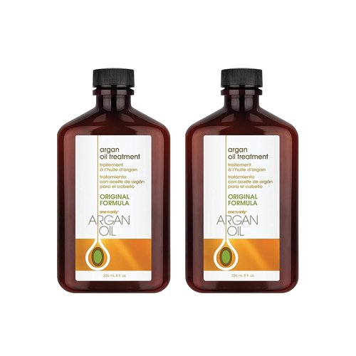 One 'N Only Argan Oil Hair Treatment - Lightweight Hydrating Oil for Natural Hair, Wigs & Extensions - Shine & Frizz Control (8 oz, 2pk)