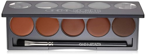 Cinema Secrets Ultimate Foundation Palette - 5-in-1 Buildable Coverage, Long-Wear Matte Finish, Paraben-Free