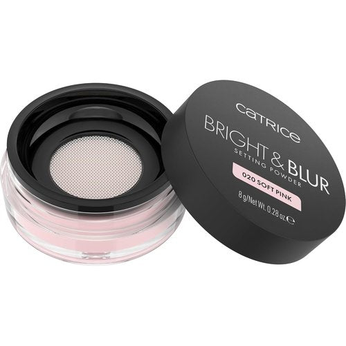 Catrice Bright & Blur Loose Setting Powder - Fragrance-Free, Lightweight, Instant-Blurring Finish | Vegan (020 | Soft Pink)