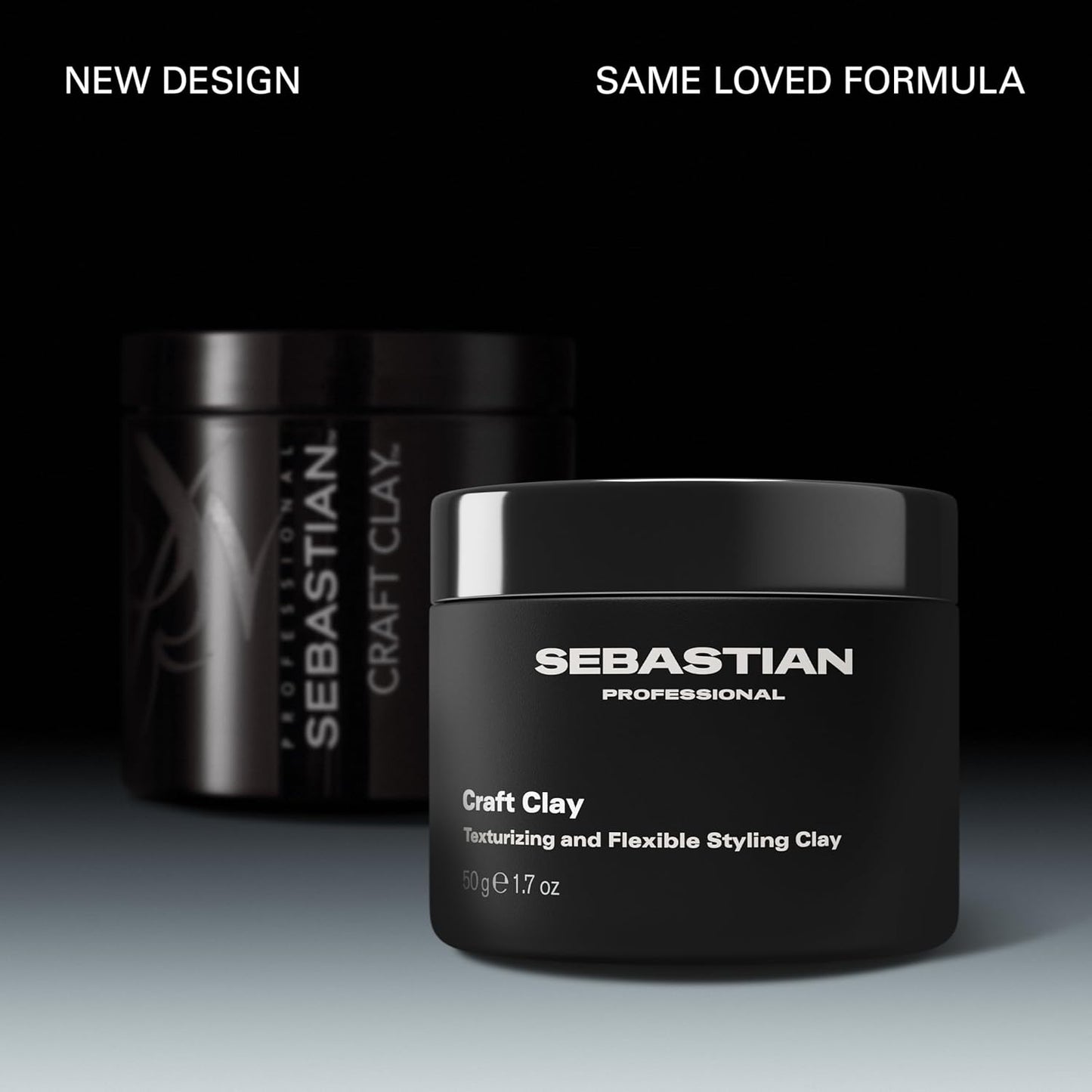 Sebastian Professional Styling Craft Clay - Remoldable Texturizing Hair Clay for Natural Hold | 1.7 oz