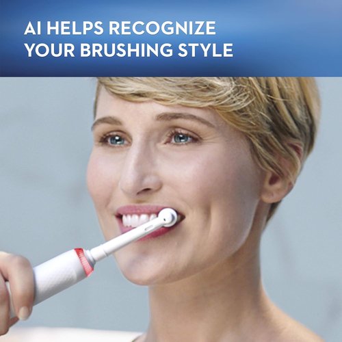 Oral-B GENIUS X Electric Toothbrush - Includes 3 Replacement Brush Heads & Travel Case, White